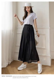Elenvé Pleated Chiffon Pants