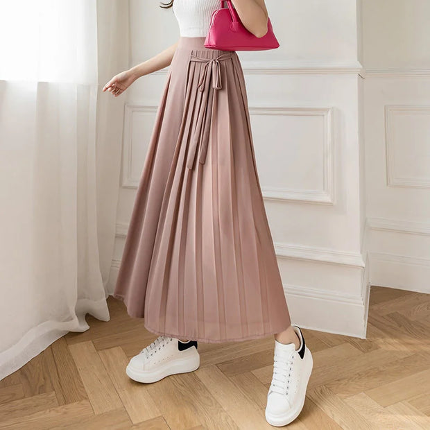 Elenvé Pleated Chiffon Pants